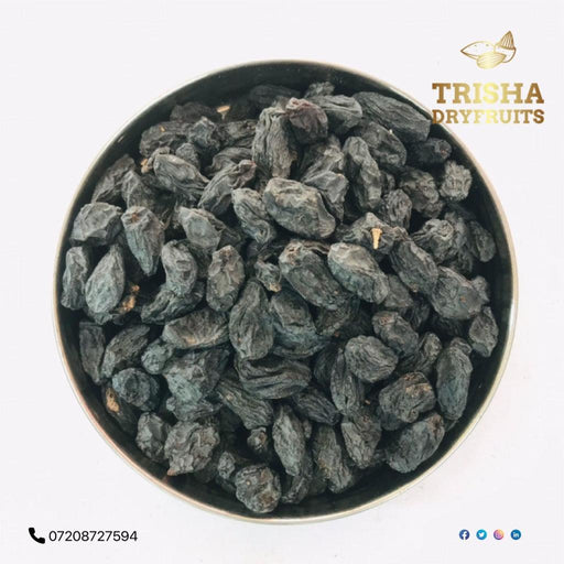 KISMIS BLACK WITH SEED (MEDIUM) - TRISHA DRYFRUITS™